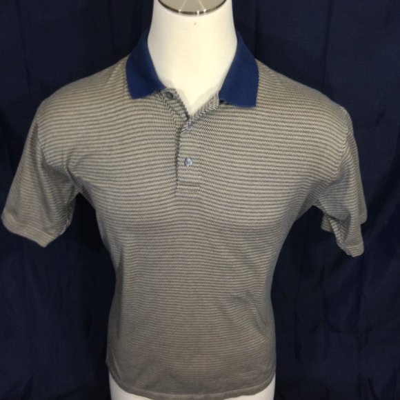 T.Harris Polo Shirt Size Large S/S Beige - Picture 2 of 8
